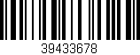 Código de barras (EAN, GTIN, SKU, ISBN): '39433678'
