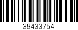 Código de barras (EAN, GTIN, SKU, ISBN): '39433754'
