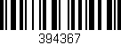 Código de barras (EAN, GTIN, SKU, ISBN): '394367'