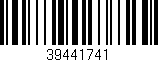 Código de barras (EAN, GTIN, SKU, ISBN): '39441741'