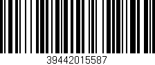 Código de barras (EAN, GTIN, SKU, ISBN): '39442015587'