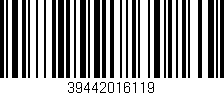 Código de barras (EAN, GTIN, SKU, ISBN): '39442016119'