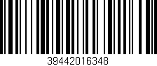 Código de barras (EAN, GTIN, SKU, ISBN): '39442016348'