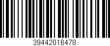 Código de barras (EAN, GTIN, SKU, ISBN): '39442016478'
