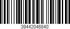 Código de barras (EAN, GTIN, SKU, ISBN): '39442046840'