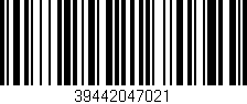 Código de barras (EAN, GTIN, SKU, ISBN): '39442047021'