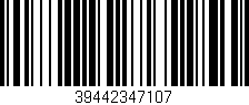 Código de barras (EAN, GTIN, SKU, ISBN): '39442347107'