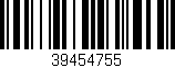 Código de barras (EAN, GTIN, SKU, ISBN): '39454755'