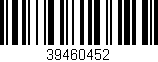 Código de barras (EAN, GTIN, SKU, ISBN): '39460452'