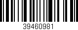 Código de barras (EAN, GTIN, SKU, ISBN): '39460981'