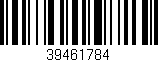 Código de barras (EAN, GTIN, SKU, ISBN): '39461784'