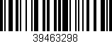 Código de barras (EAN, GTIN, SKU, ISBN): '39463298'