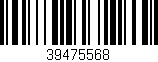 Código de barras (EAN, GTIN, SKU, ISBN): '39475568'