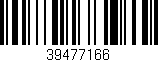 Código de barras (EAN, GTIN, SKU, ISBN): '39477166'
