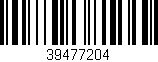 Código de barras (EAN, GTIN, SKU, ISBN): '39477204'