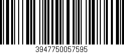 Código de barras (EAN, GTIN, SKU, ISBN): '3947750057595'