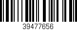 Código de barras (EAN, GTIN, SKU, ISBN): '39477656'