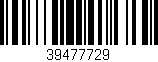 Código de barras (EAN, GTIN, SKU, ISBN): '39477729'