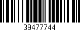 Código de barras (EAN, GTIN, SKU, ISBN): '39477744'