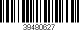 Código de barras (EAN, GTIN, SKU, ISBN): '39480627'