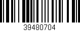 Código de barras (EAN, GTIN, SKU, ISBN): '39480704'