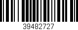 Código de barras (EAN, GTIN, SKU, ISBN): '39482727'