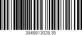 Código de barras (EAN, GTIN, SKU, ISBN): '3948913028.35'
