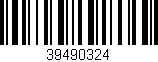Código de barras (EAN, GTIN, SKU, ISBN): '39490324'