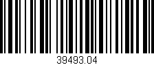 Código de barras (EAN, GTIN, SKU, ISBN): '39493.04'