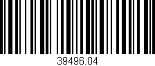 Código de barras (EAN, GTIN, SKU, ISBN): '39496.04'
