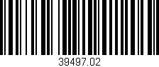 Código de barras (EAN, GTIN, SKU, ISBN): '39497.02'