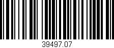 Código de barras (EAN, GTIN, SKU, ISBN): '39497.07'