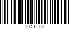 Código de barras (EAN, GTIN, SKU, ISBN): '39497.08'