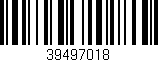 Código de barras (EAN, GTIN, SKU, ISBN): '39497018'
