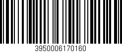 Código de barras (EAN, GTIN, SKU, ISBN): '3950006170160'