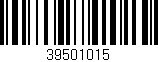 Código de barras (EAN, GTIN, SKU, ISBN): '39501015'