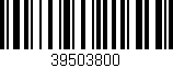 Código de barras (EAN, GTIN, SKU, ISBN): '39503800'