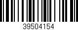 Código de barras (EAN, GTIN, SKU, ISBN): '39504154'