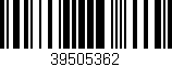 Código de barras (EAN, GTIN, SKU, ISBN): '39505362'