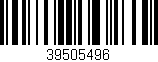 Código de barras (EAN, GTIN, SKU, ISBN): '39505496'