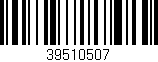 Código de barras (EAN, GTIN, SKU, ISBN): '39510507'