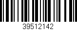 Código de barras (EAN, GTIN, SKU, ISBN): '39512142'