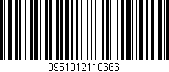 Código de barras (EAN, GTIN, SKU, ISBN): '3951312110666'