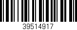 Código de barras (EAN, GTIN, SKU, ISBN): '39514917'