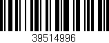 Código de barras (EAN, GTIN, SKU, ISBN): '39514996'