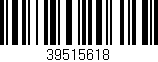 Código de barras (EAN, GTIN, SKU, ISBN): '39515618'