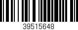 Código de barras (EAN, GTIN, SKU, ISBN): '39515648'