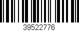 Código de barras (EAN, GTIN, SKU, ISBN): '39522776'