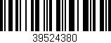 Código de barras (EAN, GTIN, SKU, ISBN): '39524380'