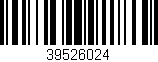 Código de barras (EAN, GTIN, SKU, ISBN): '39526024'